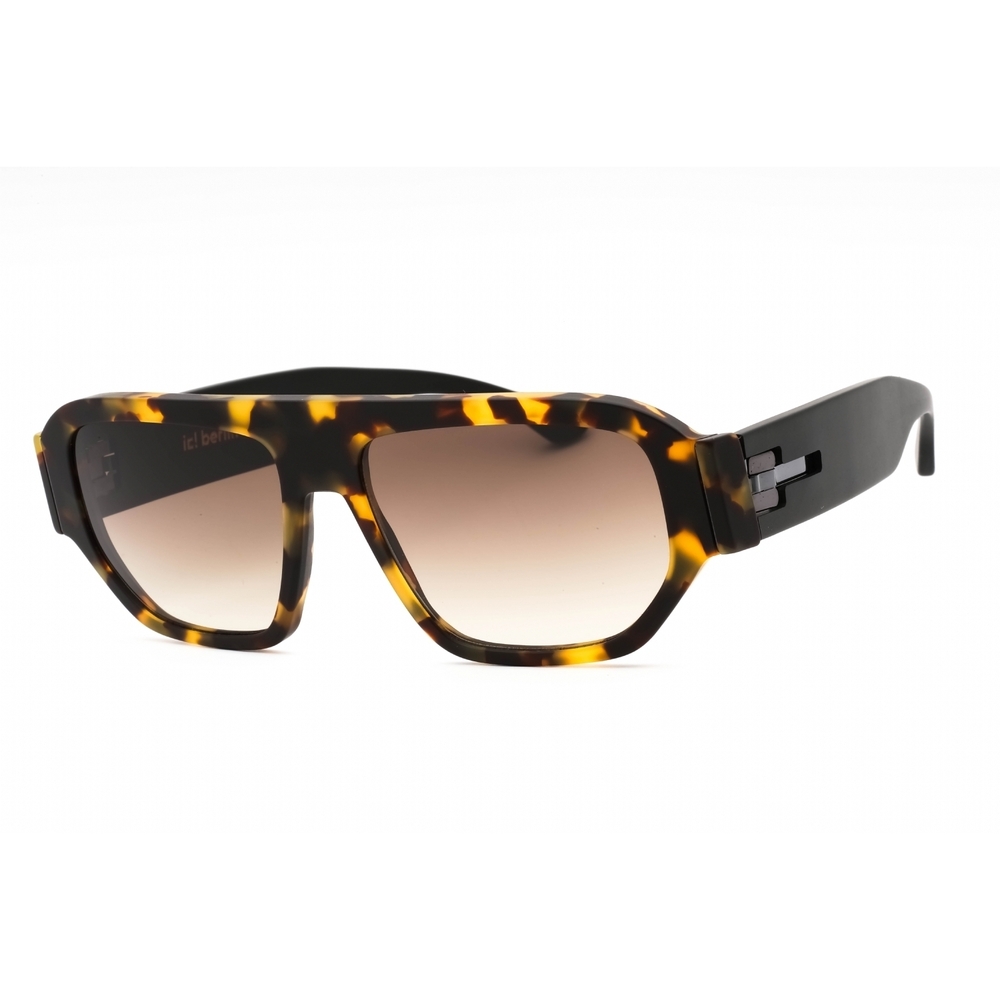 NWT IC Berlin Sam-A068284703180230207 Ecohoney Matt Rectangle 57mm Sunglasses